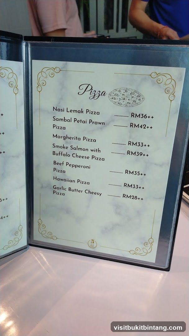 Pizza Menu