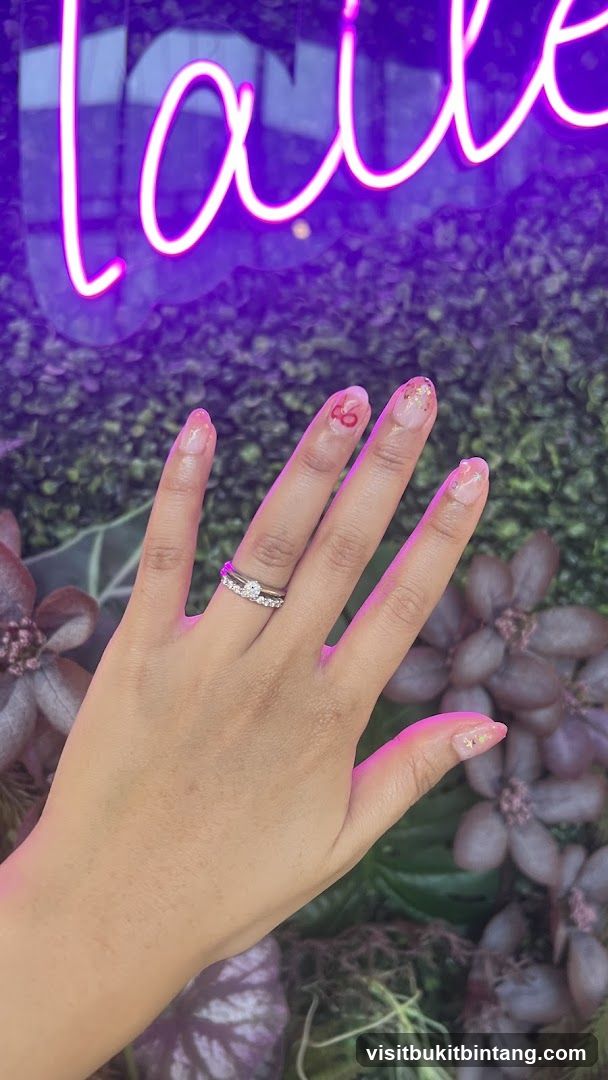 Nail Art with Neon Sign