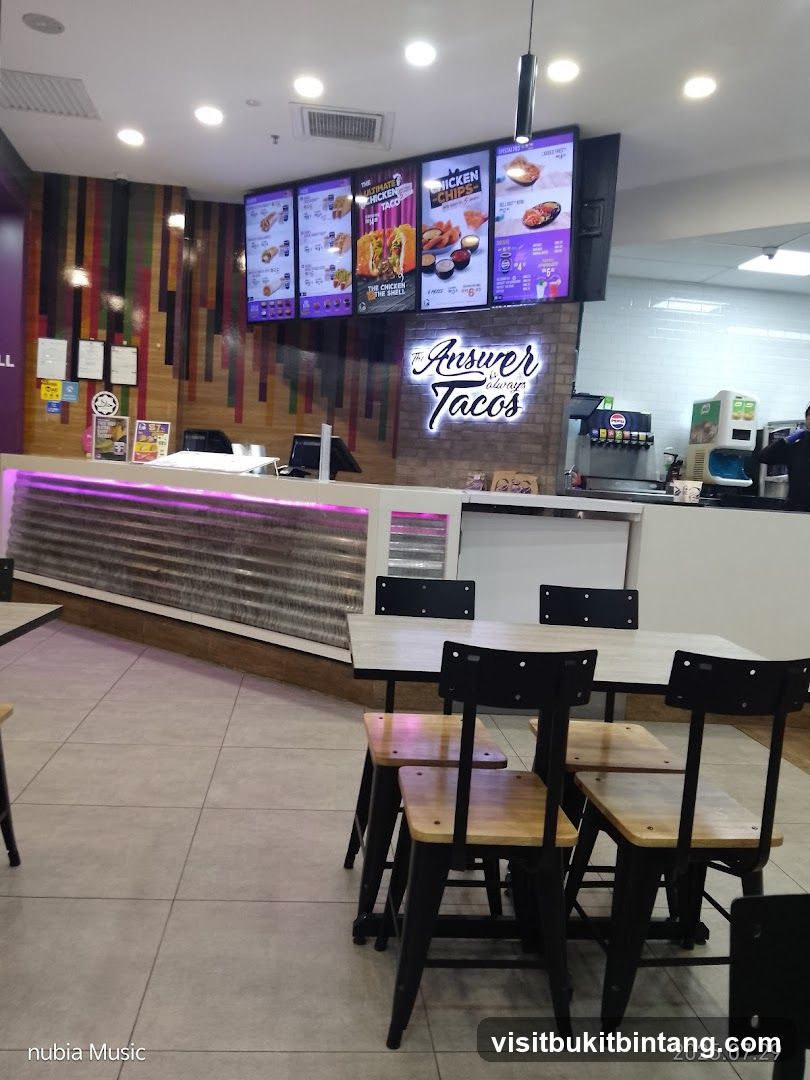 Restaurant Interior with Digital Menu Boards