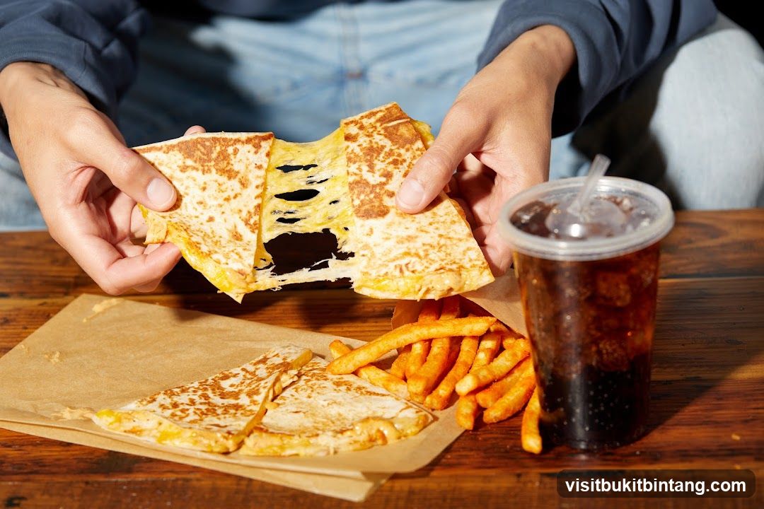 Quesadilla and Fries