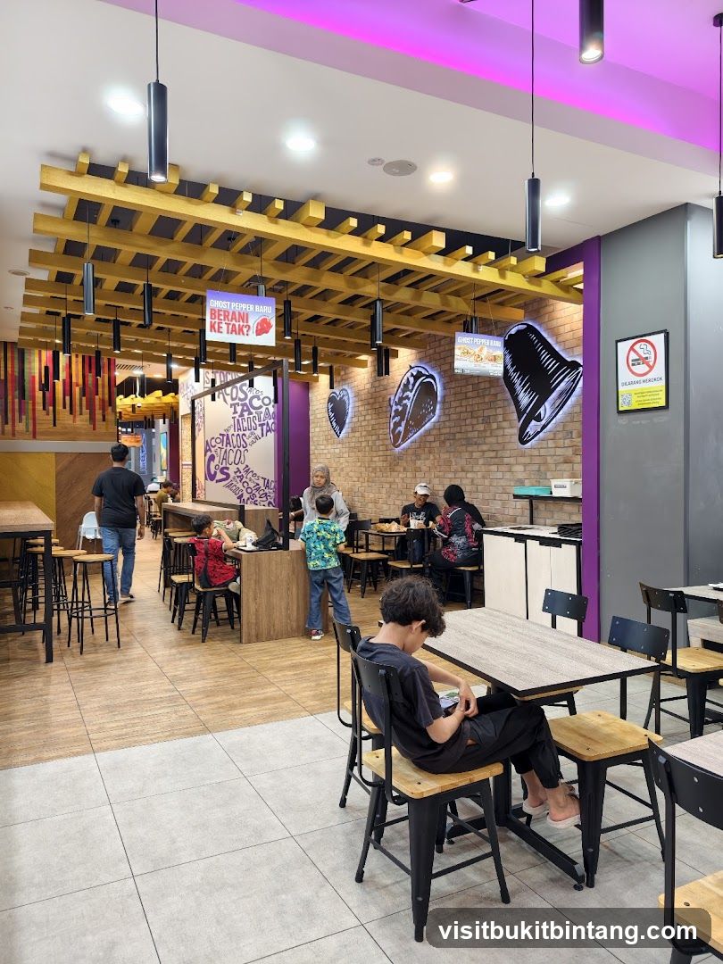 Interior of a fast-food restaurant