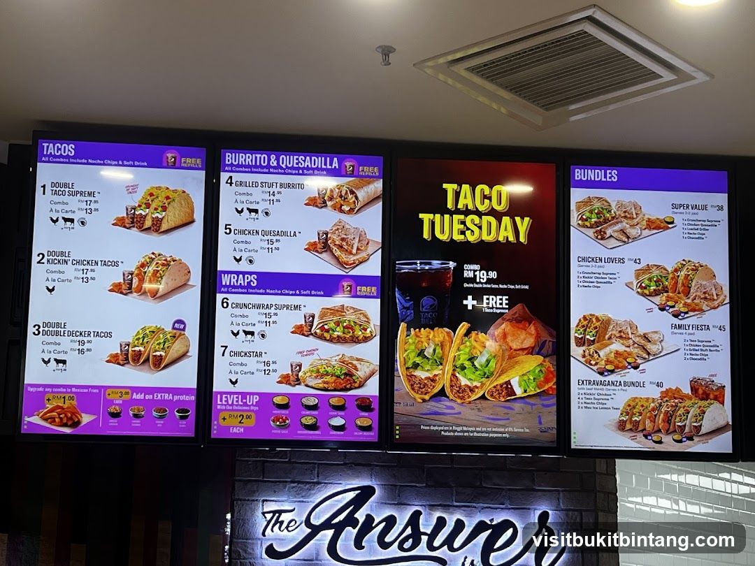 Taco Menu
