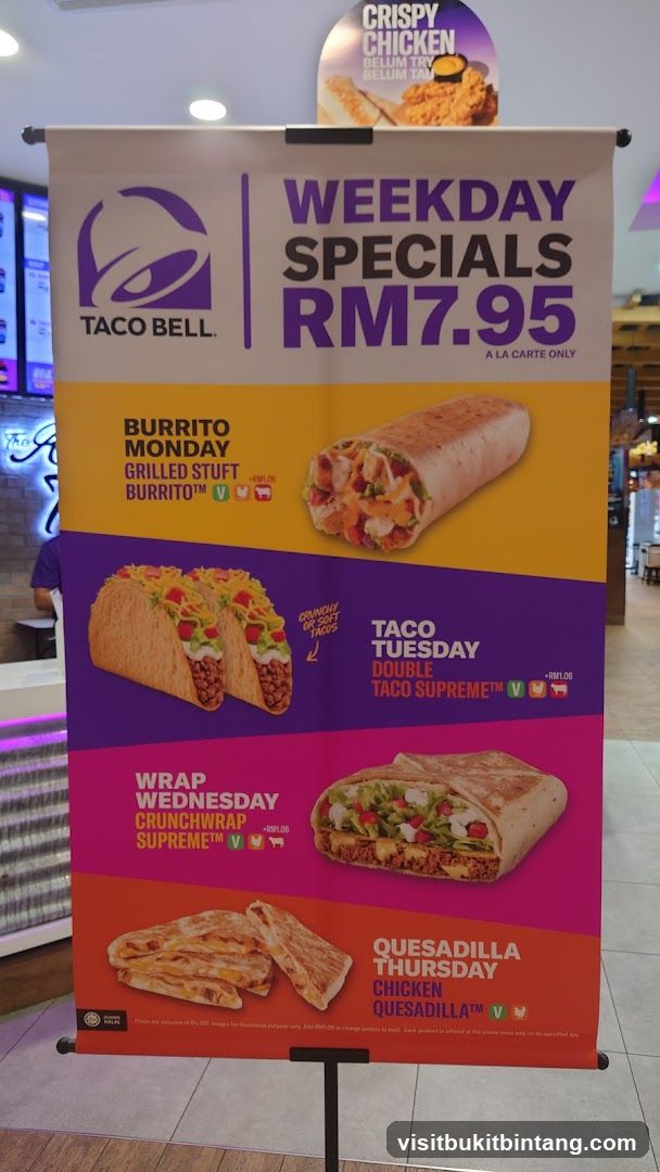 Taco Bell Weekday Specials Banner