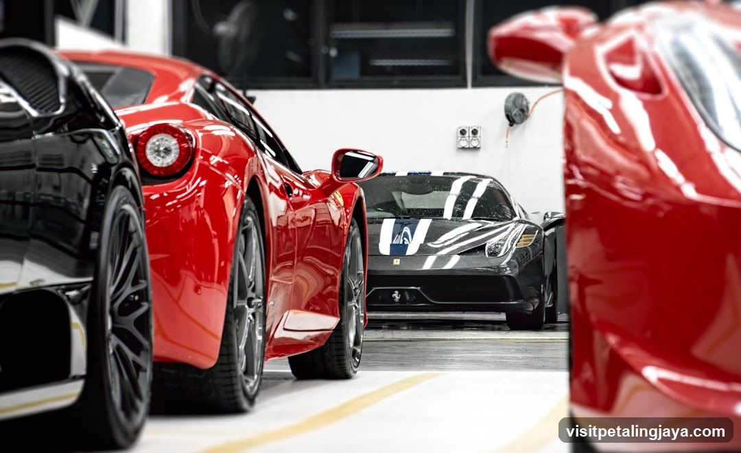 Luxury Cars in a Garage