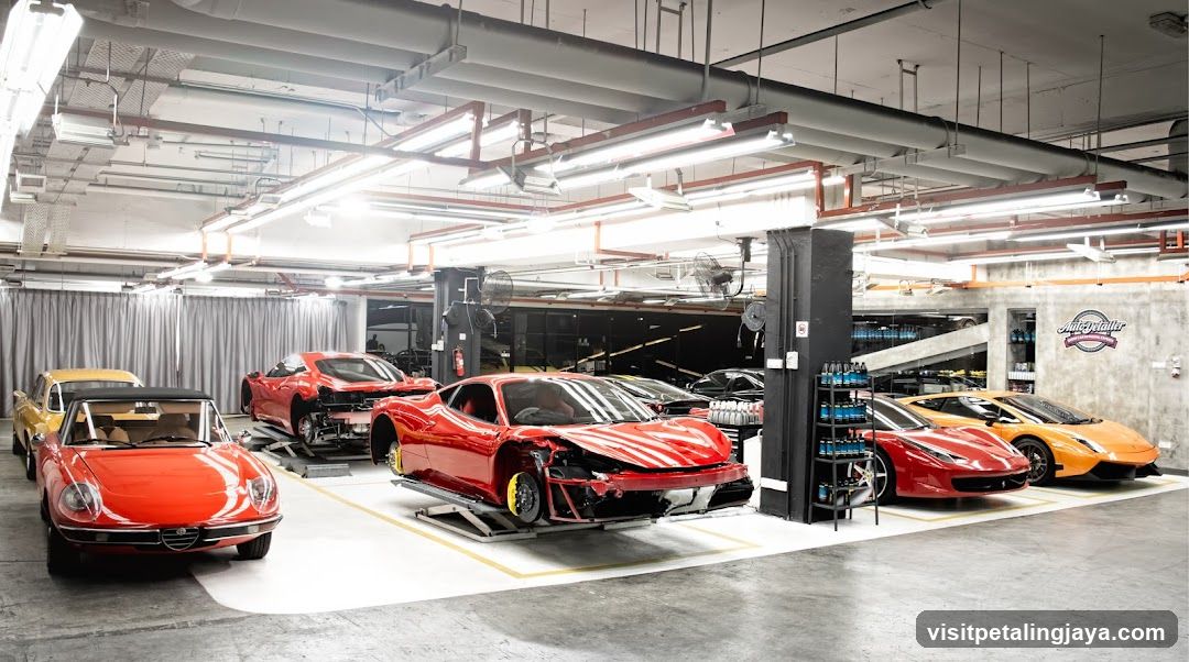 Luxury Car Workshop Interior