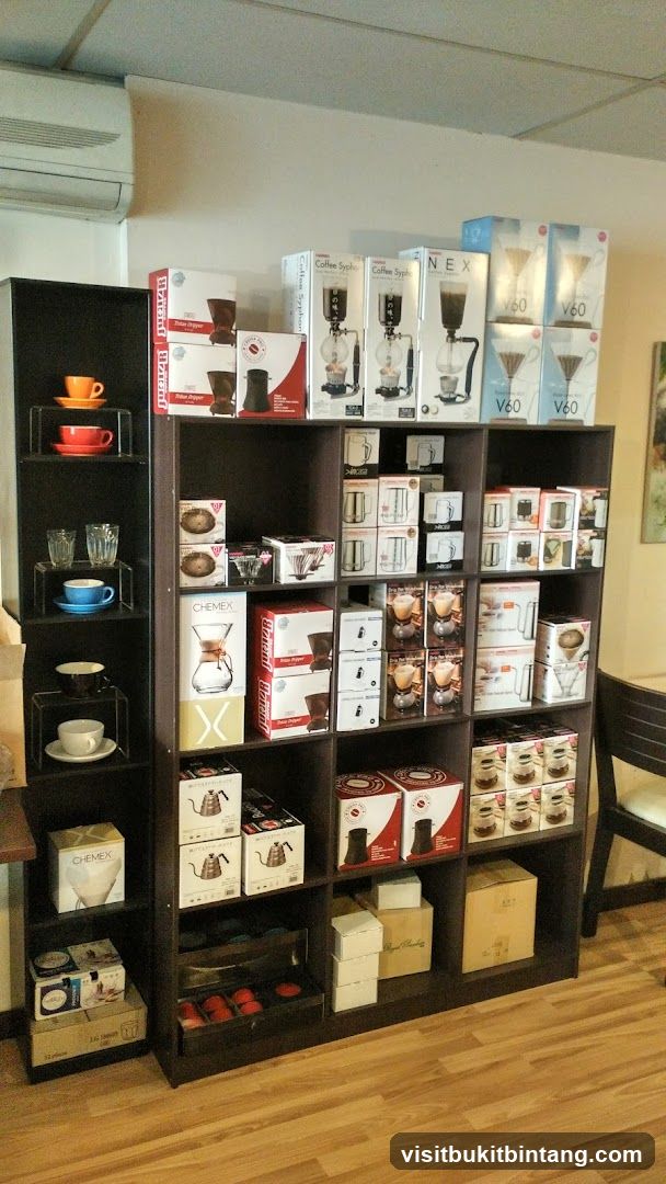 Coffee Brewing Equipment Display