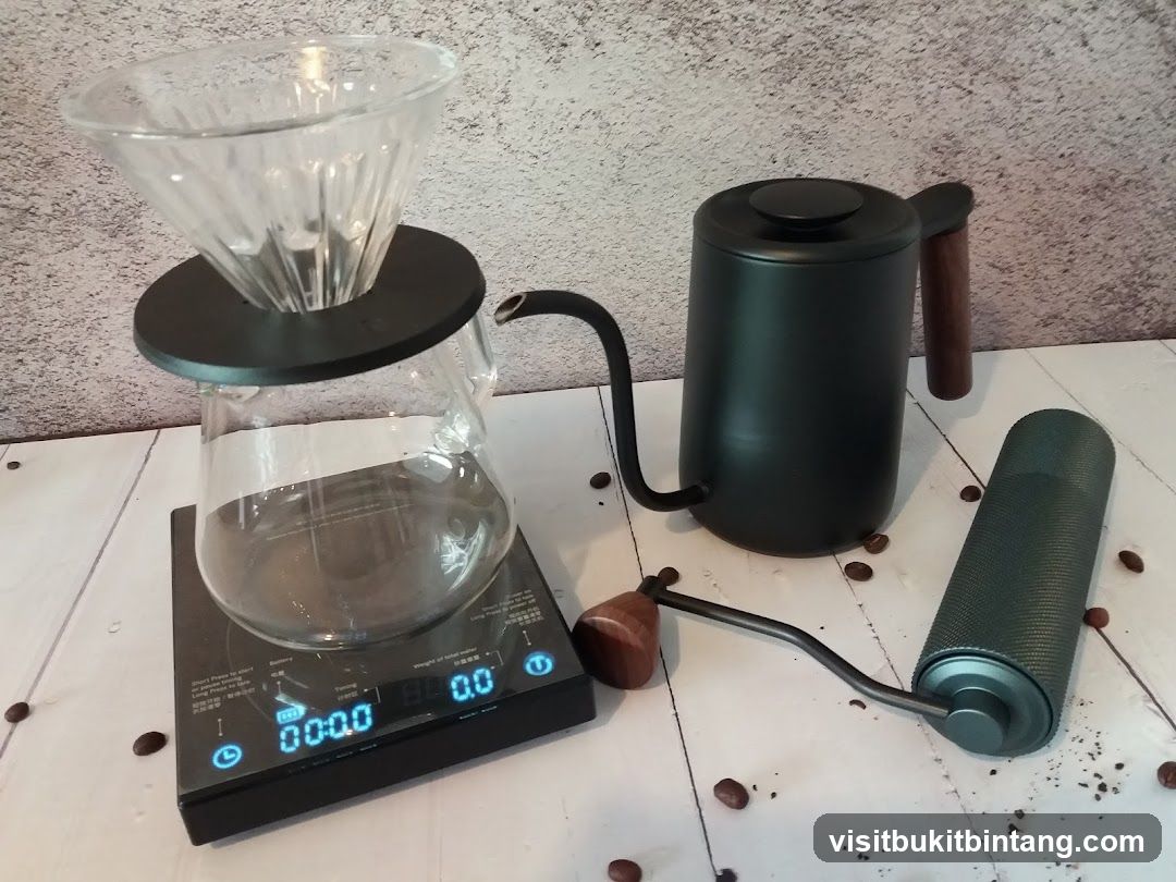 Coffee brewing setup