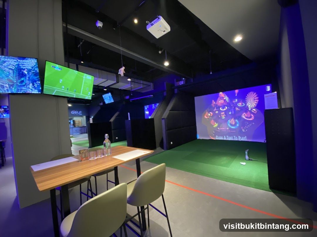 Indoor Golf Entertainment Area