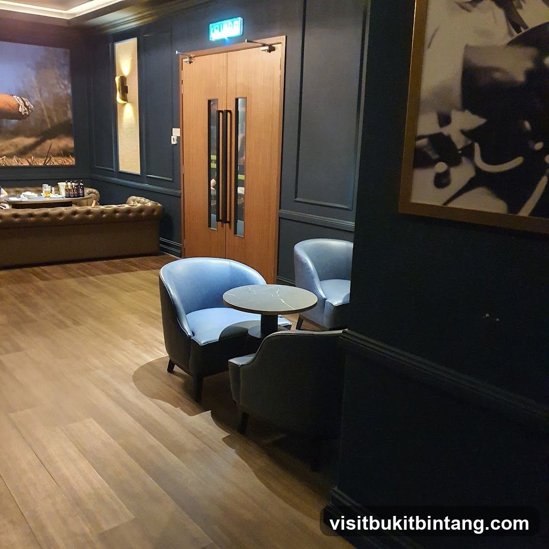 Lounge Area with Seating and Artwork