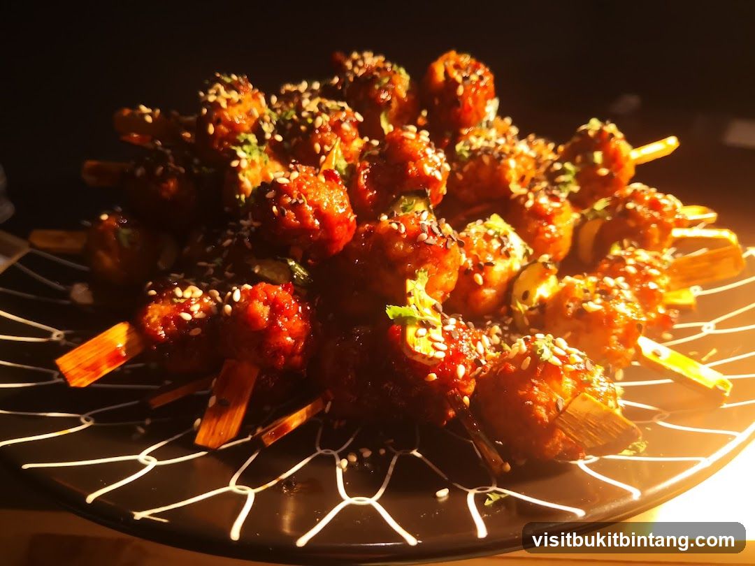 Skewered Meatballs
