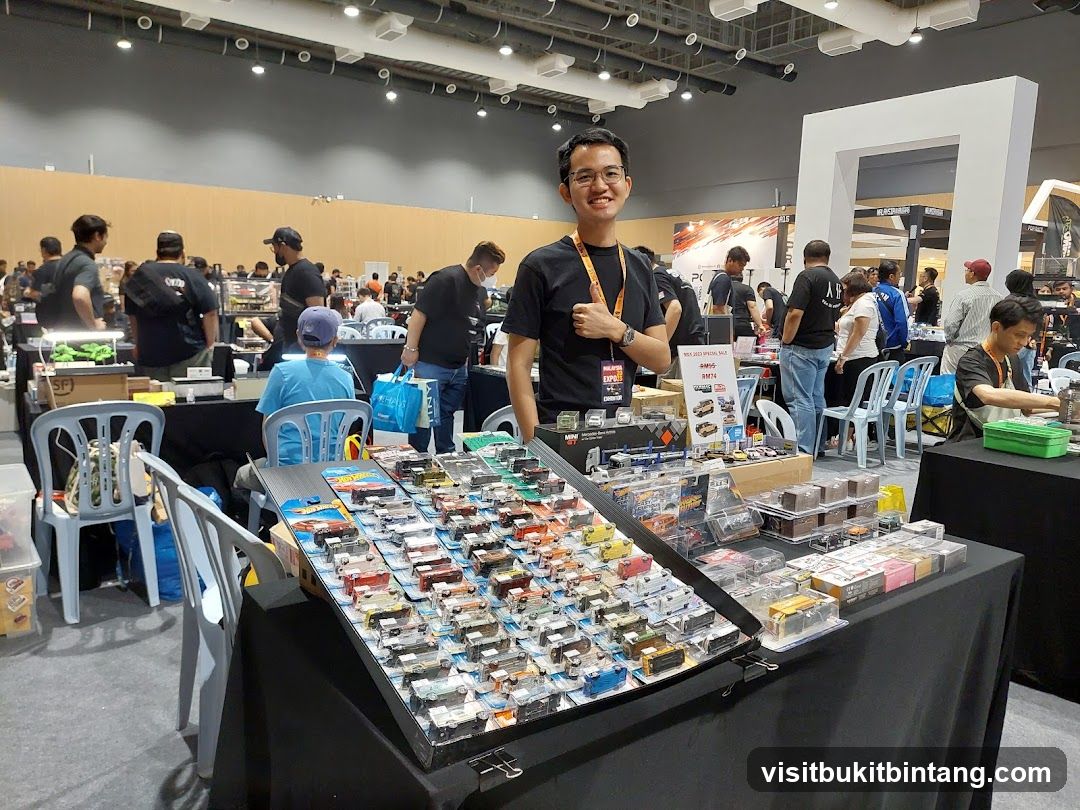 Toy Car Display at an Expo