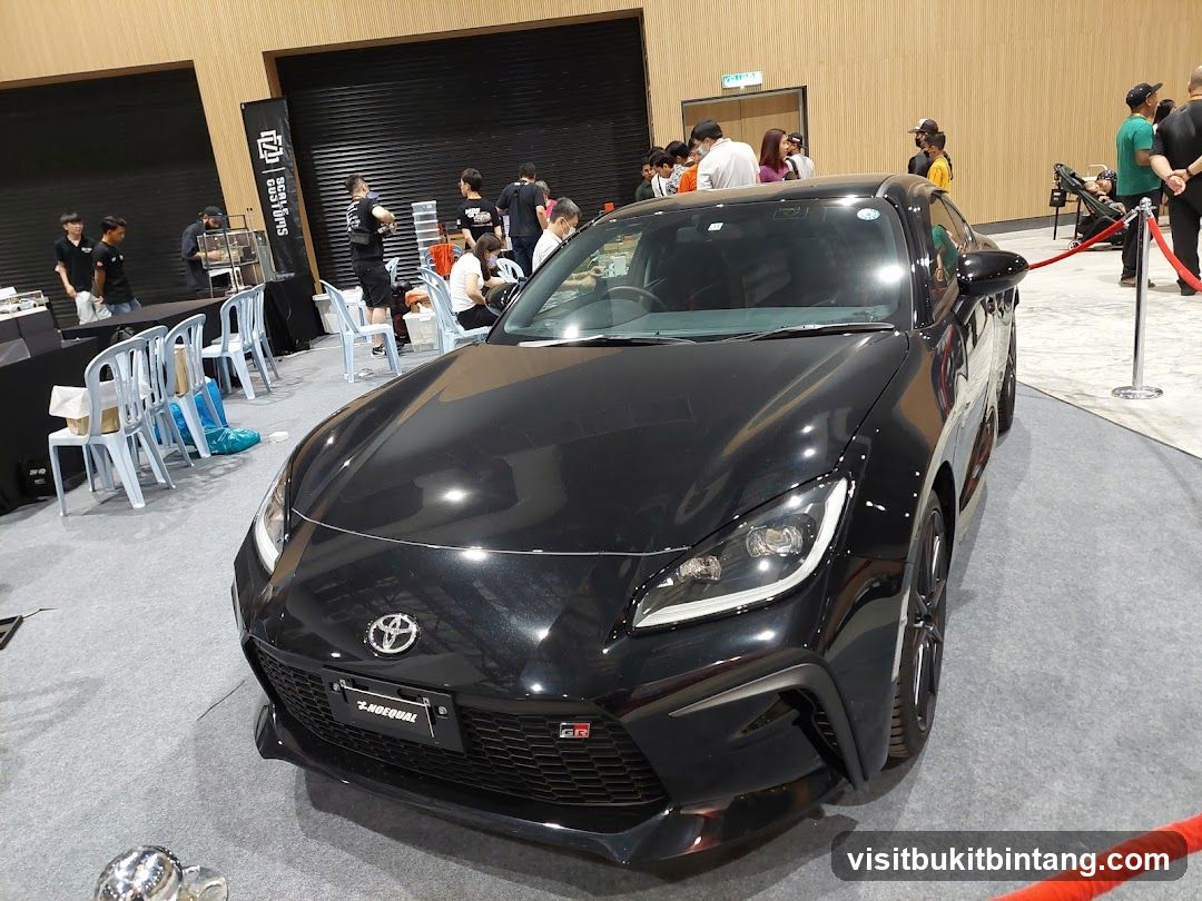 Black Toyota GR86 on Display