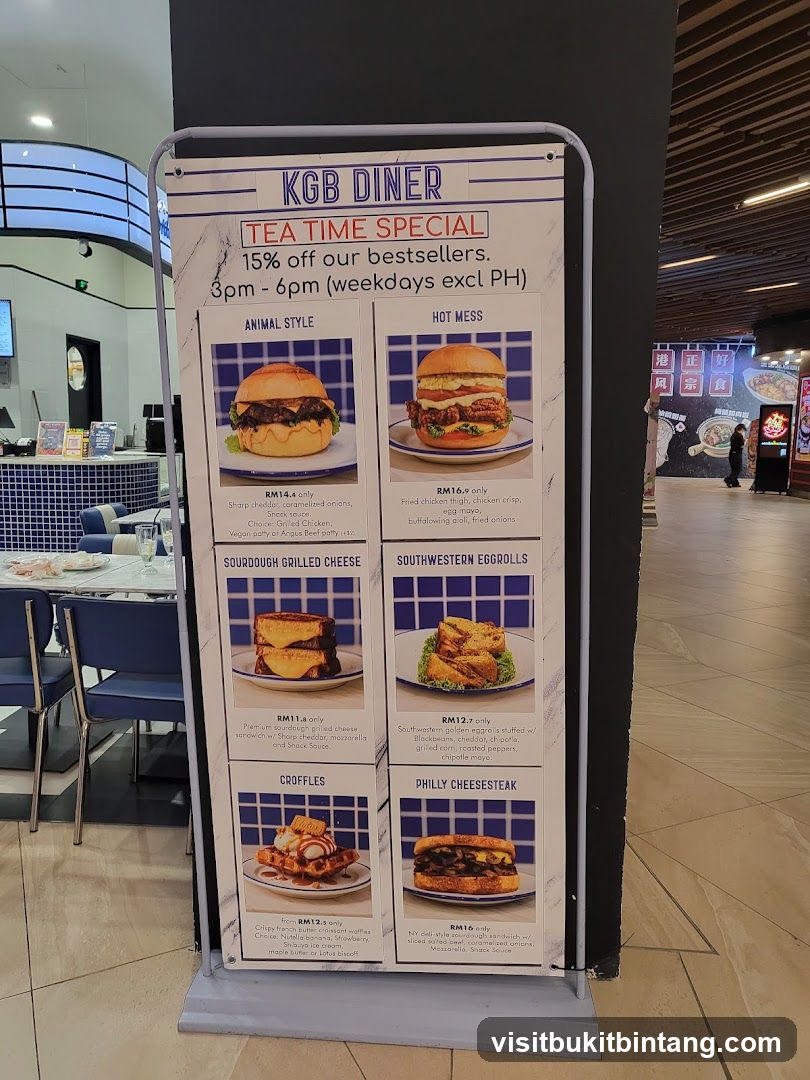 KGB DINER TEA TIME SPECIAL