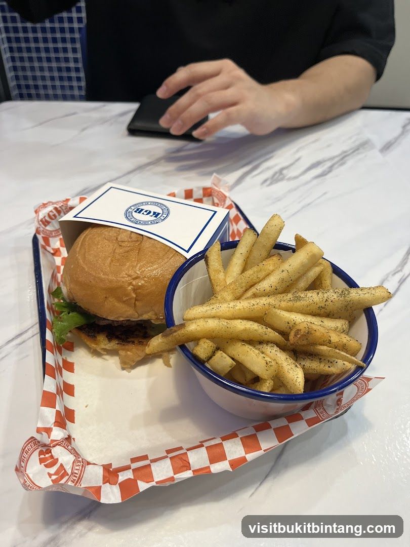 Burger and Fries