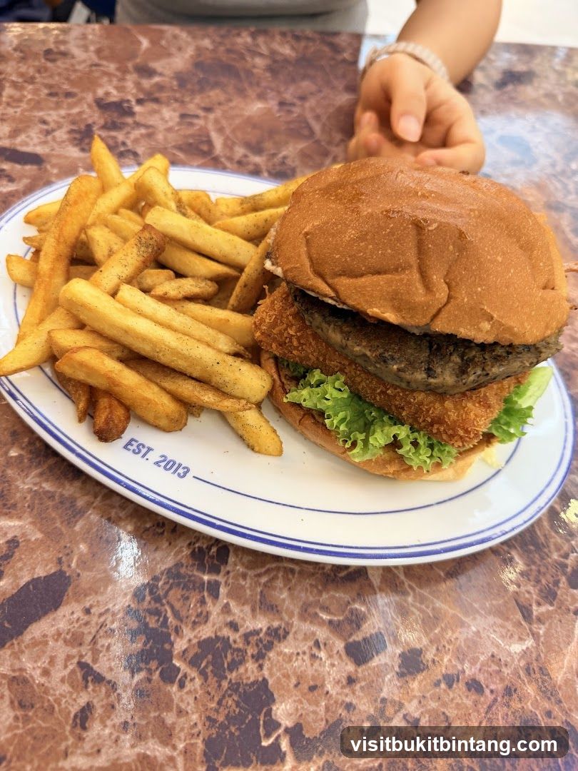 Burger and Fries