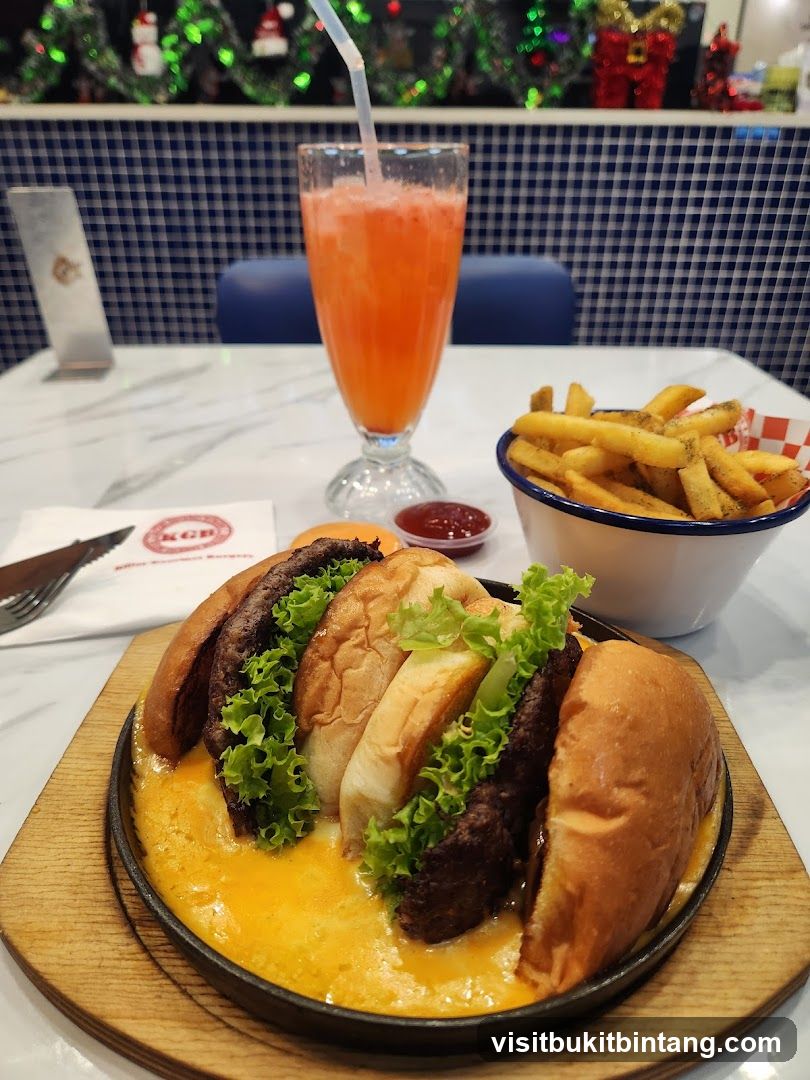 Cheeseburger with Fries and Drink