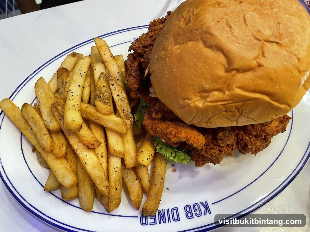 Fried Chicken Sandwich and Fries