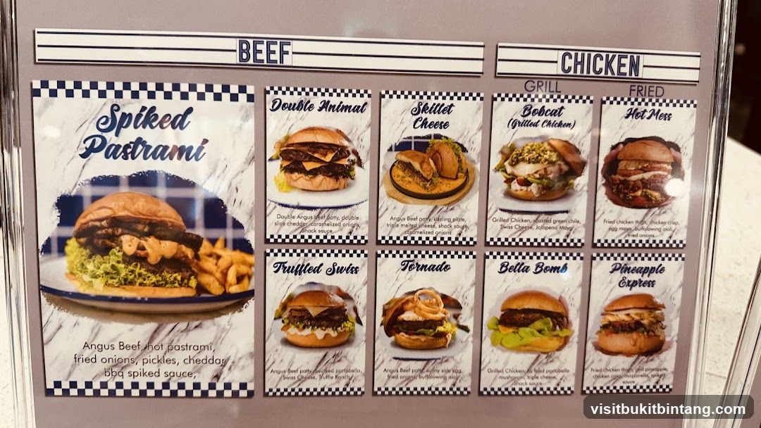 Beef and Chicken Menu