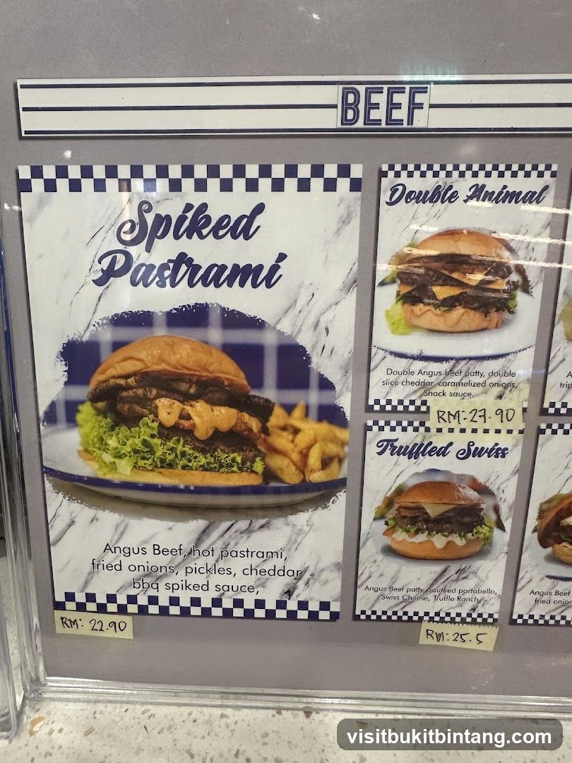Beef Menu
