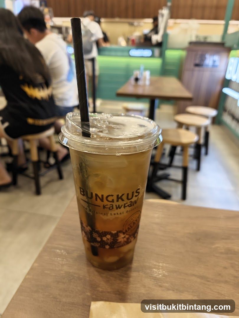 Drink with brand logo