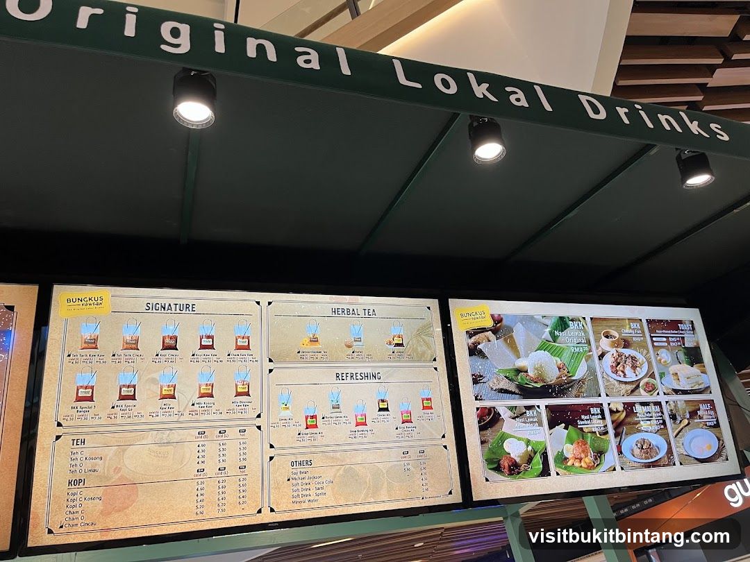 Original Lokal Drinks Menu