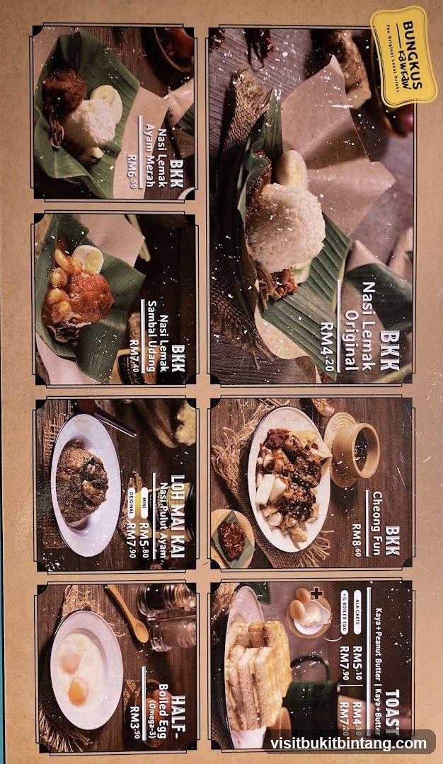 BUNGKUS kawraw Menu