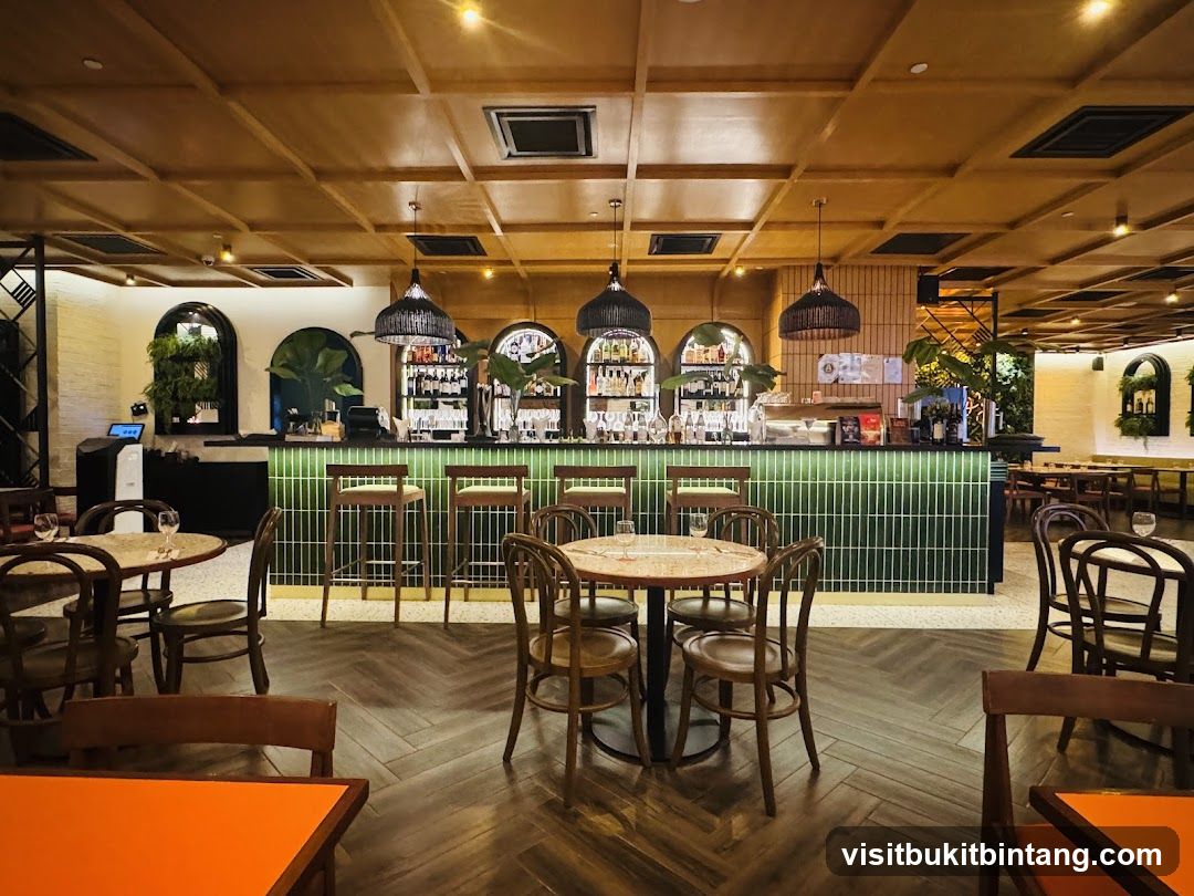 Restaurant Interior with Bar