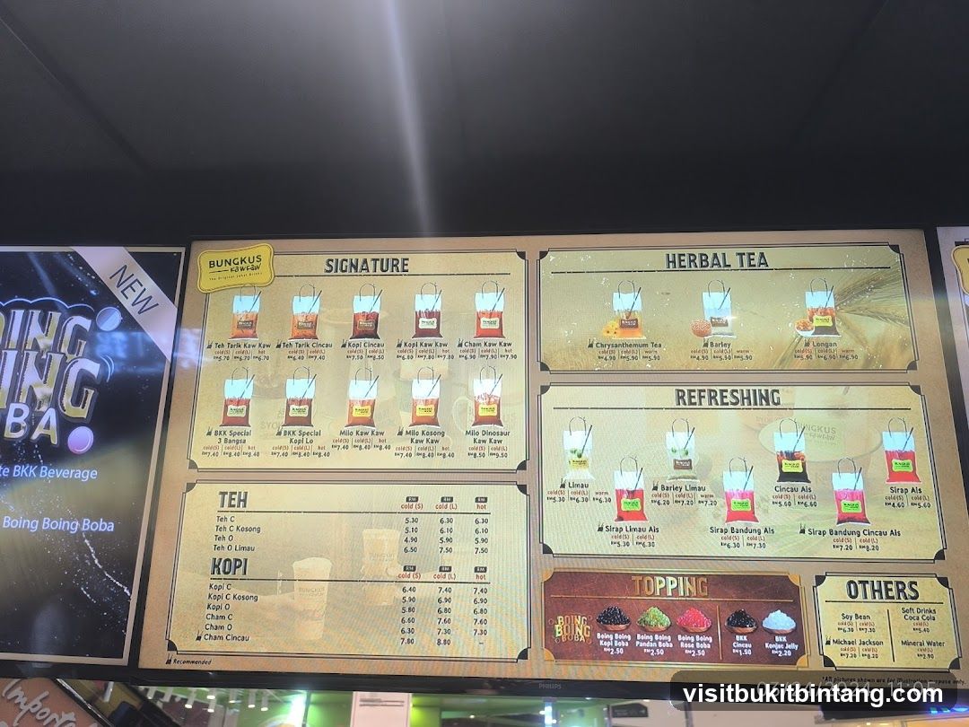 BUNGKUS KAW KAW Menu