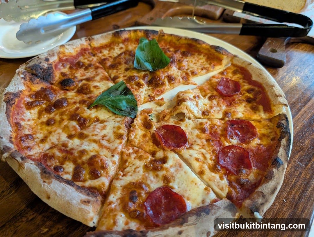 Pepperoni and Margherita Pizza