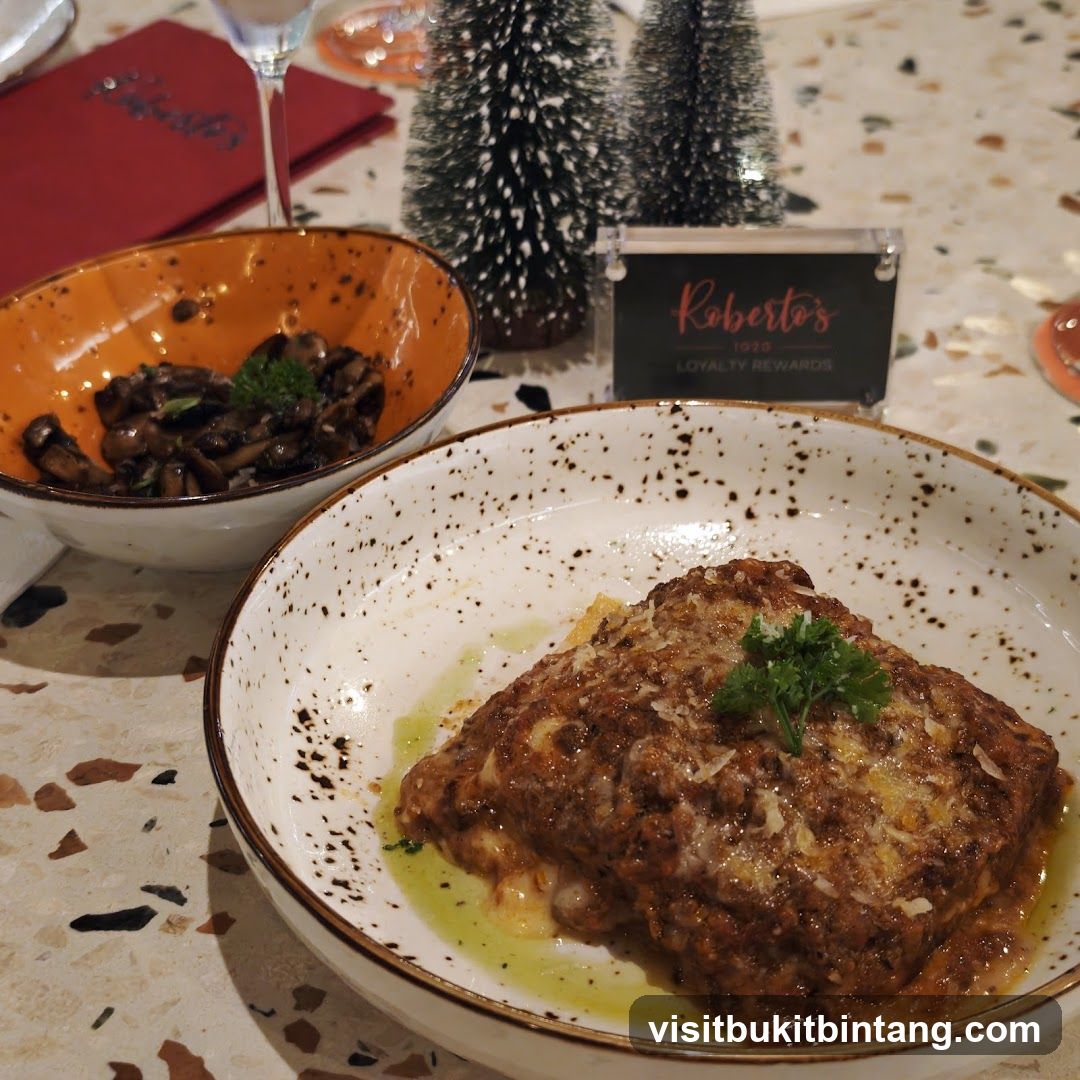 Lasagna and Mushrooms