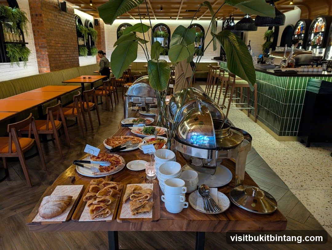Buffet Spread in a Restaurant