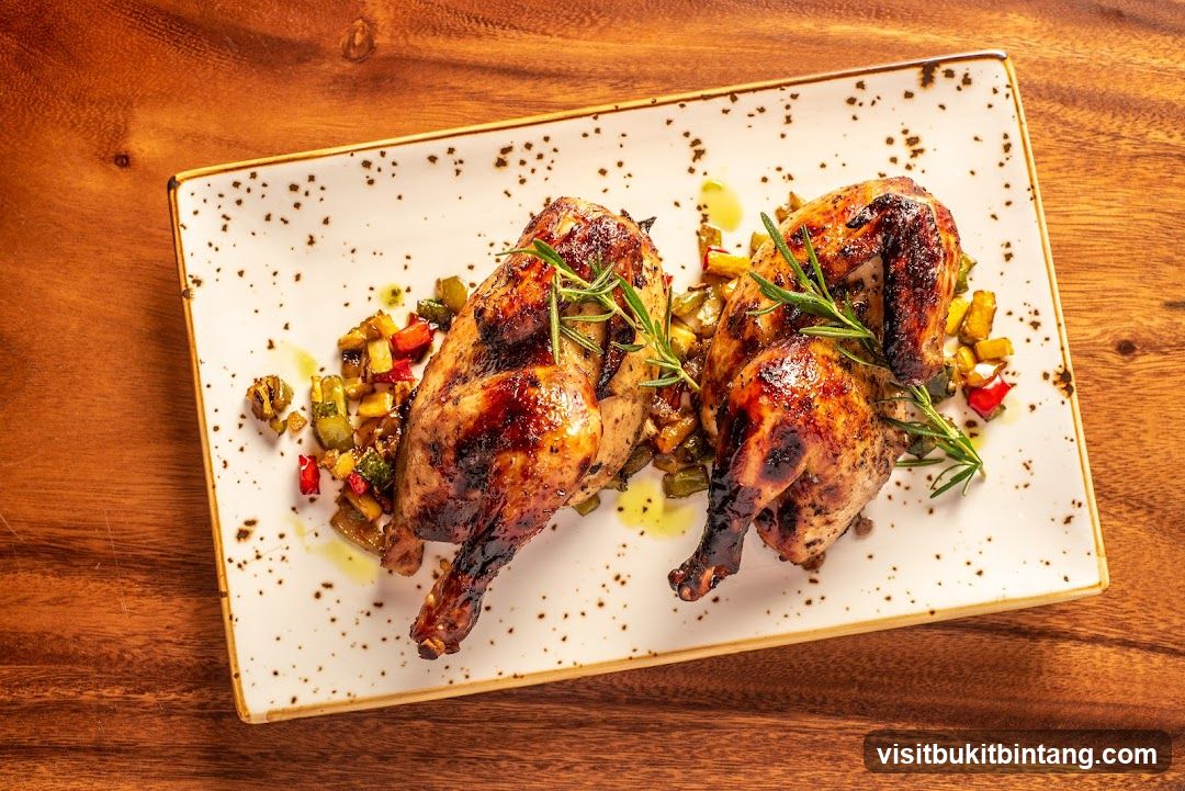 Roasted Quail with Vegetables