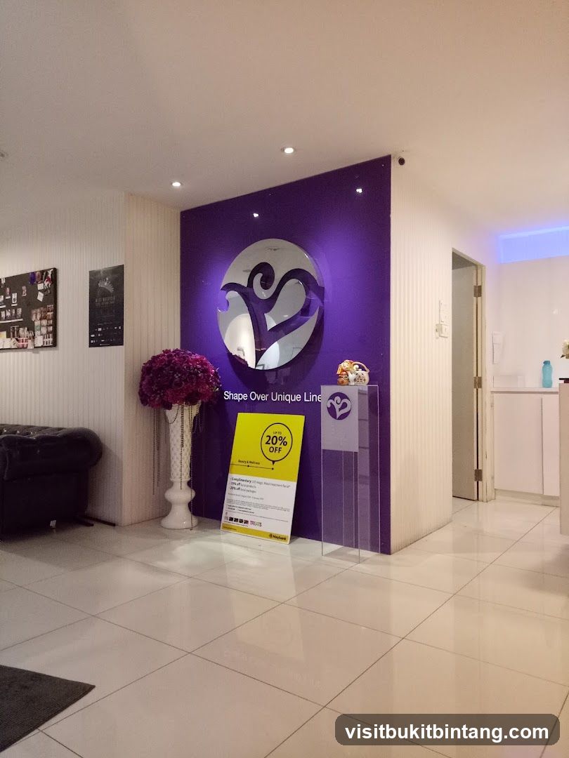 Reception Area with Promotional Sign