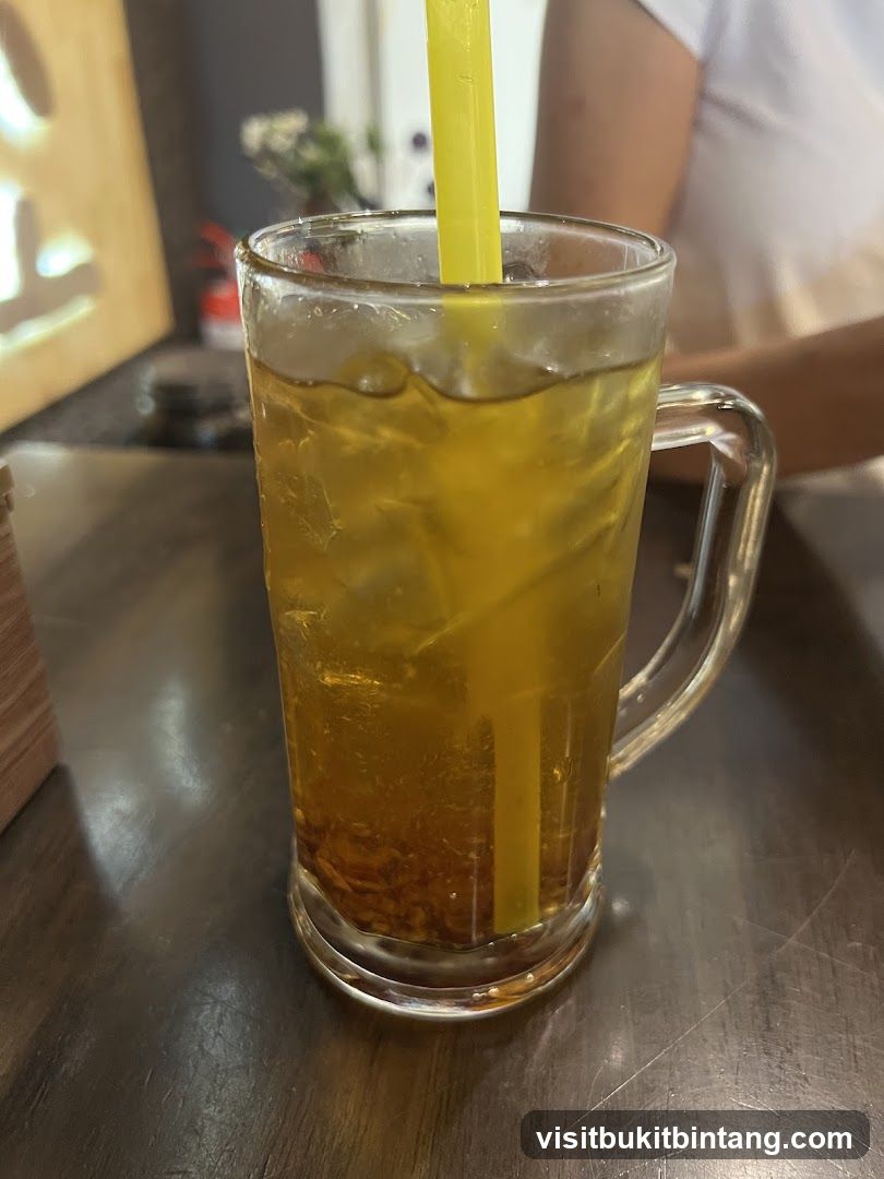 Iced Tea with Straw