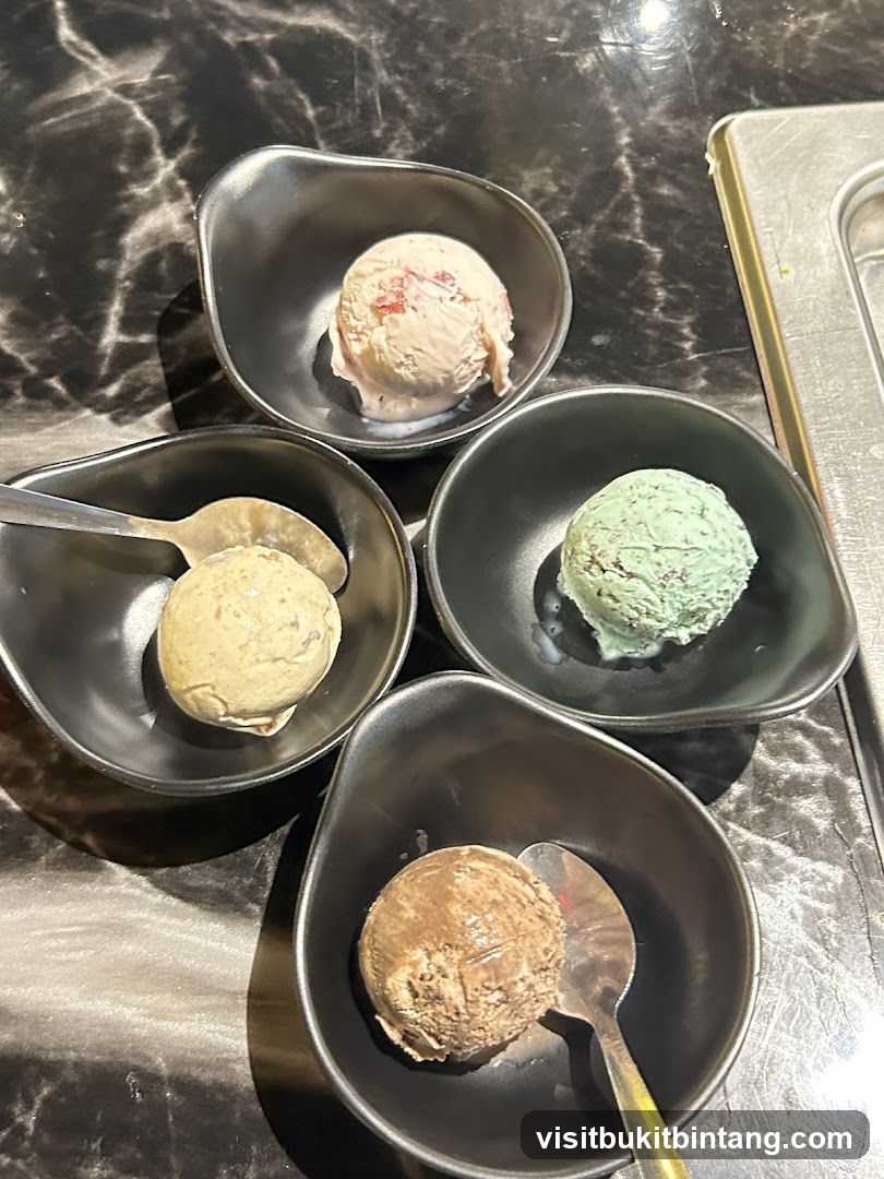 Four Bowls of Ice Cream