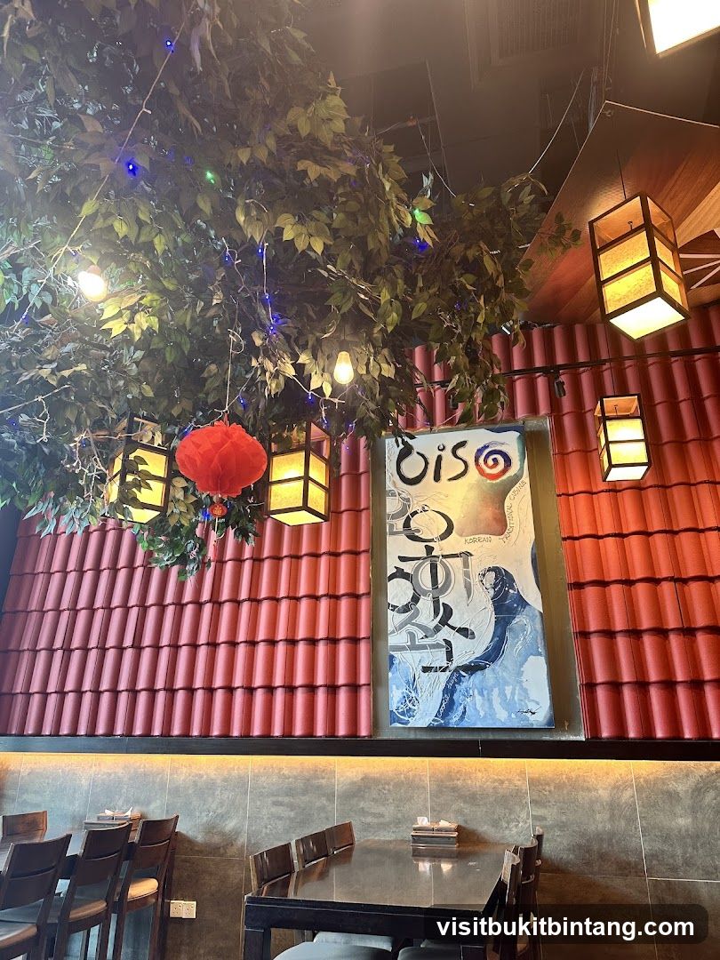 Restaurant Interior with Asian Decor