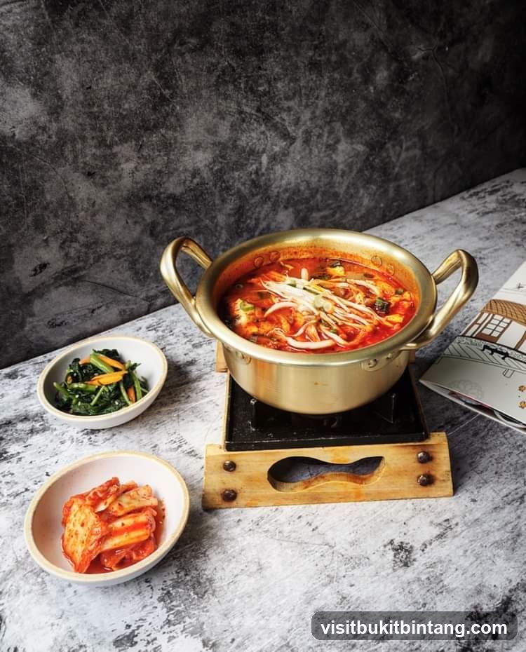 Korean Stew with Side Dishes
