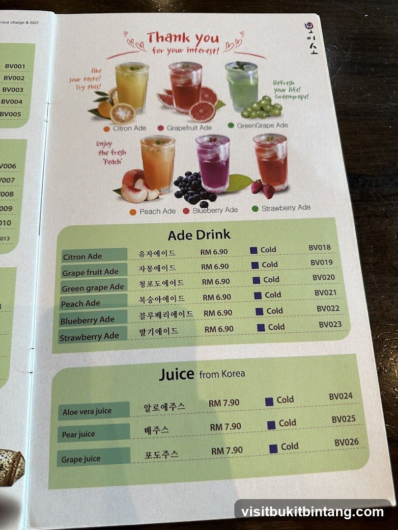 Ade Drink & Juice from Korea