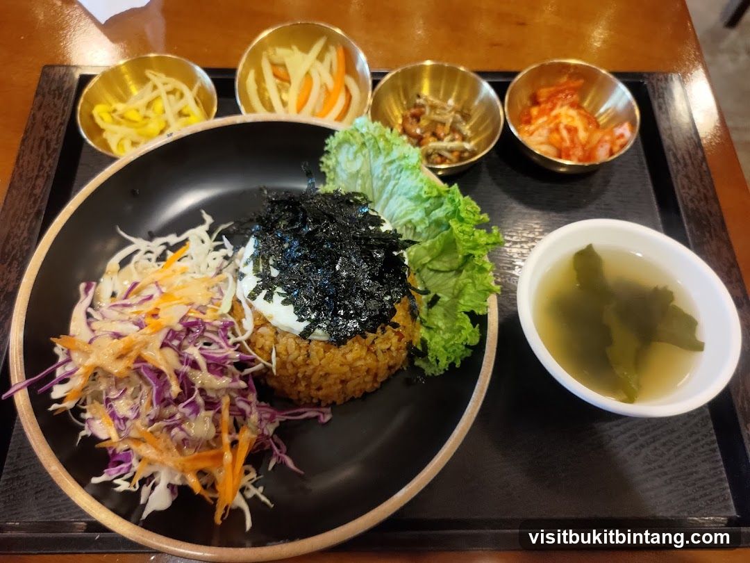 Korean Rice Dish with Side Dishes