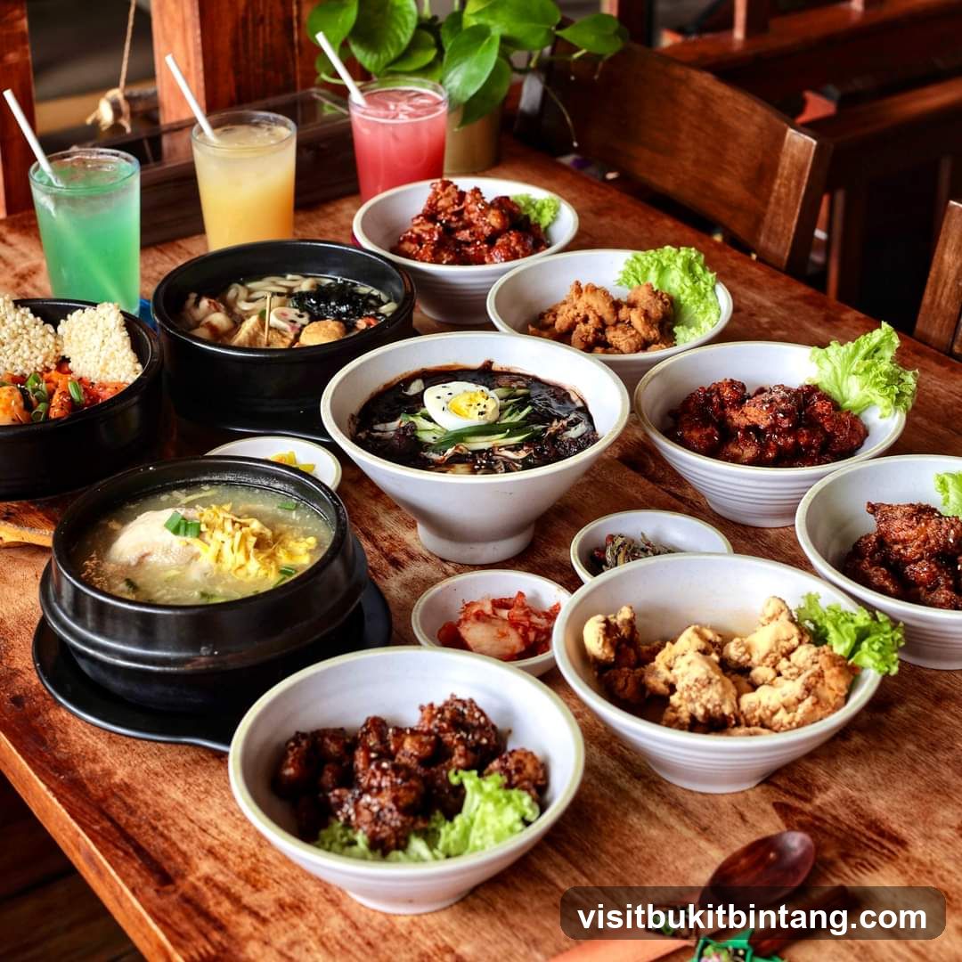 Korean Food Spread