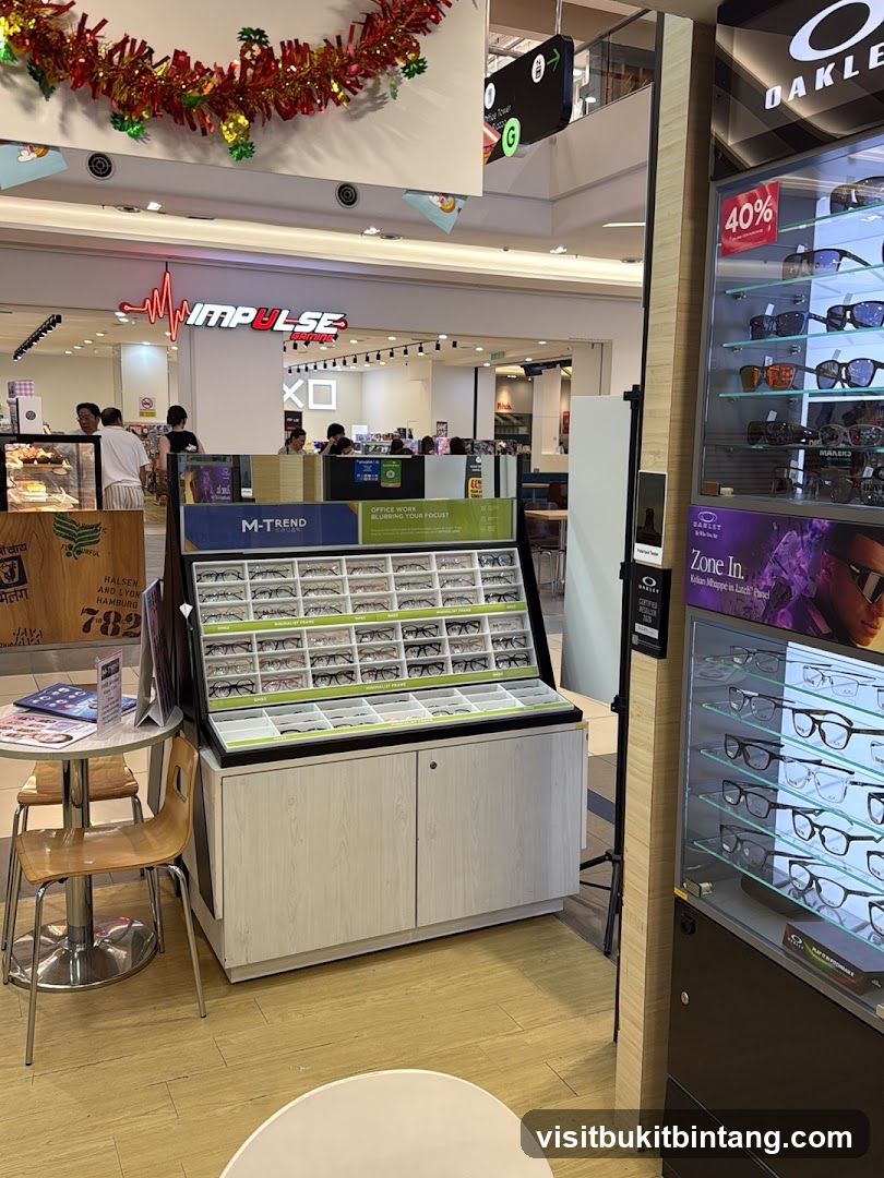 Eyewear Display in Mall
