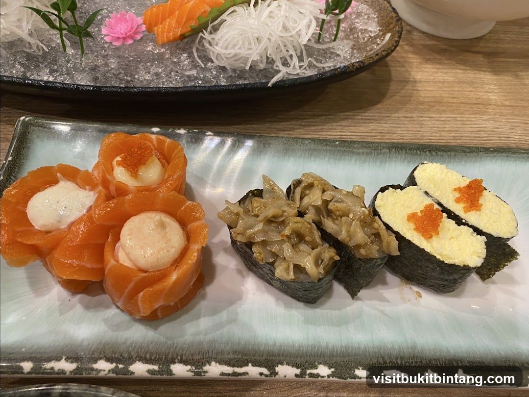 Salmon and Egg Sushi