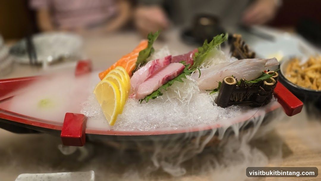 Sashimi Platter with Smoke Effect