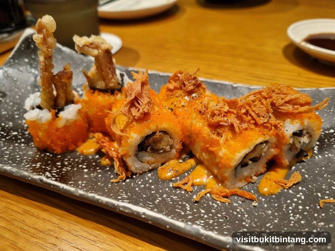 Sushi Rolls with Toppings