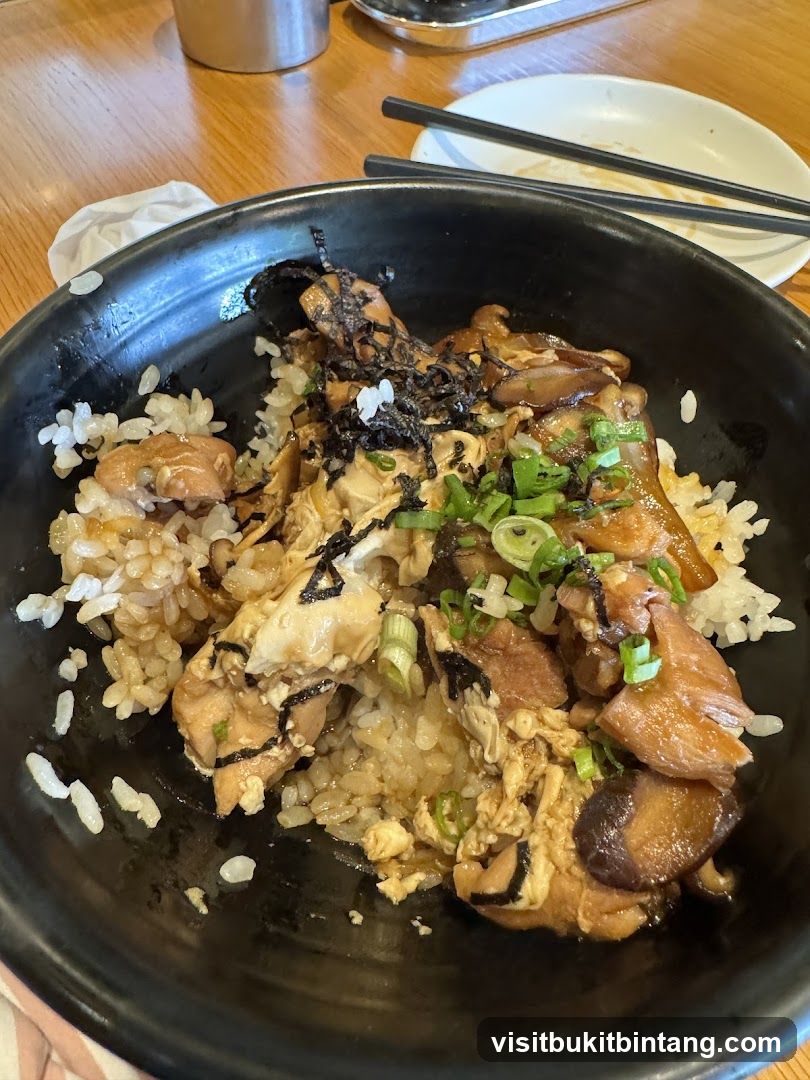 Chicken and Mushroom Rice Bowl