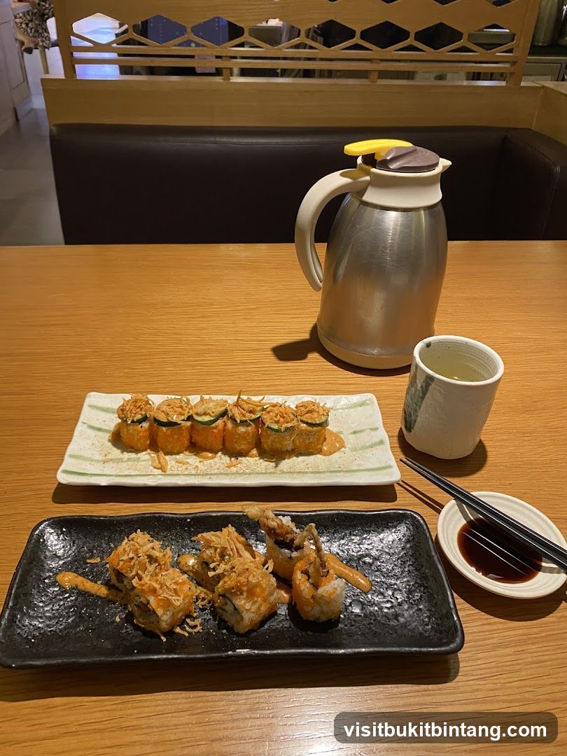 Sushi Platter and Tea