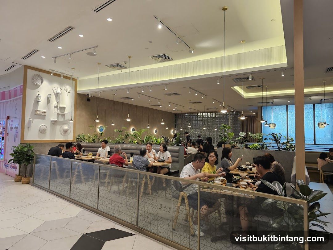 Restaurant Interior with Diners