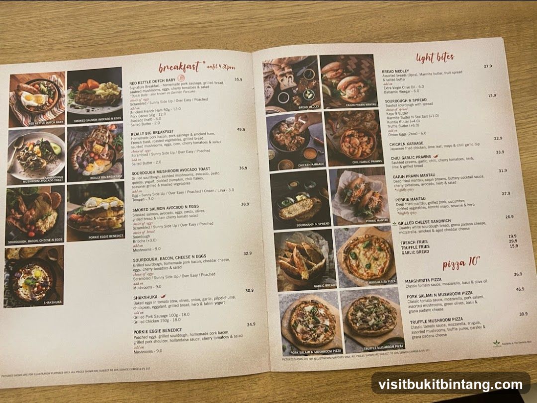 Breakfast & Light Bites Menu