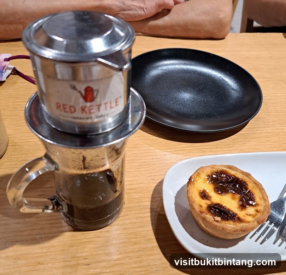 Vietnamese Coffee and Egg Tart