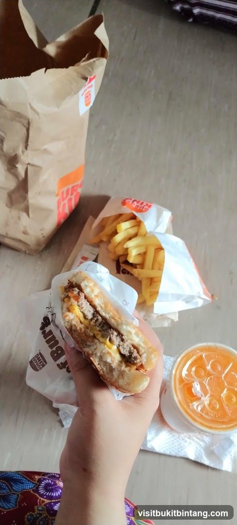 Burger, Fries, and Drink
